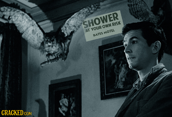 SHOWER RISK OWN YOUR AT MOTEL BATES