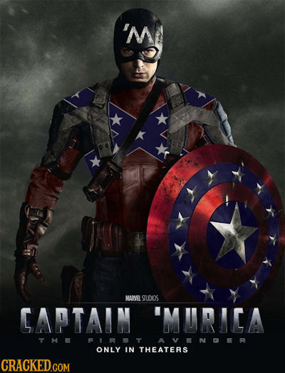 'M MARVEL STdIOS CAPTAIN 'MURICA THE AVENGER ONLY IN THEATERS 