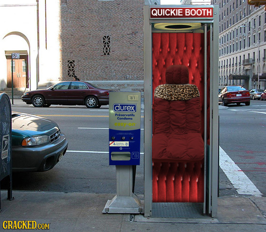 QUICKIE BOOTH 21 Curex Preservatifs Condoms RYg CRACKED COM