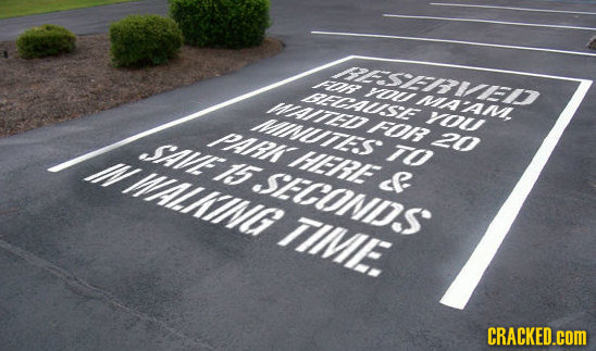 PESEID Foh HFAUISE l MAED MINUTES you PARN F0 SAME 20 HERE TO WALIA 15 SFLONDe> & TIME. CRACKED.cOM