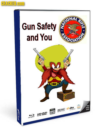CRACKED HOM RIFLE Gun Safety ATIONAL and You 'ssOCO dts AS m d ARESCR HDOVD
