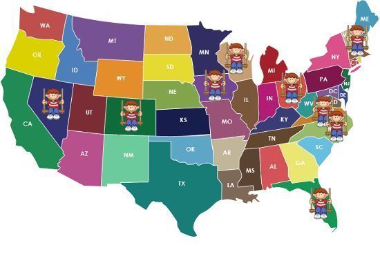 ME WA MT ND OR MN NY SD ID MI WY PA 6 NE DC DE IL IN WV D UT KS CA MO KY TN OK SC AZ AR NM GA AL MS IX LA