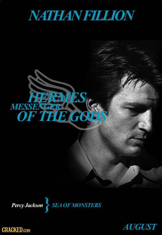 NATHANFILLION HERMES MESSENGE OF THEGODS Percy Jackson SEA OFMONSTERS AUGUST CRACKED.COM 