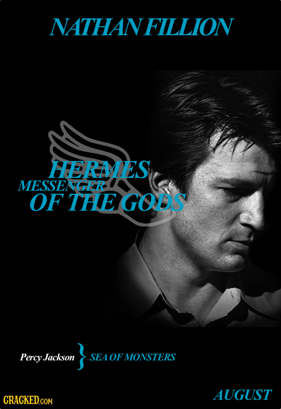 NATHANFILLION HERMES MESSENGE OF THEGODS Percy Jackson SEA OFMONSTERS AUGUST CRACKED.COM