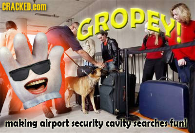 CRACKED.cOM GROPEY making airport security cavity searches fun!