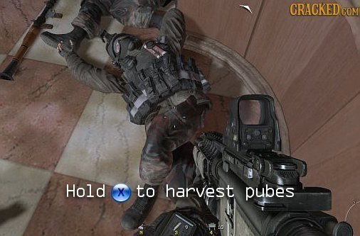 CRACKEDcO Hold X to harvest pubes