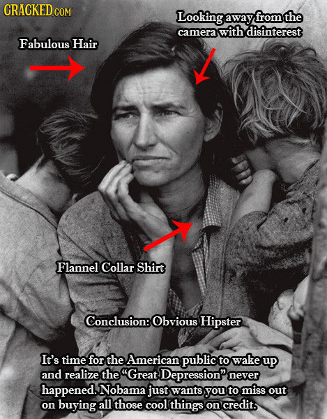 CRACKEDCO COM Looking away from the camera with disinterest Fabulous Hair Flannel Collar Shirt Conclusion:Obvious Hipster It's time for the American p