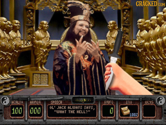 CRACKED co HEALTH RRNOR SPEECH AMO XDU HENS 100 000 OL' JACK ALIAYS SAYS, O UHAT THE HELL? 1002