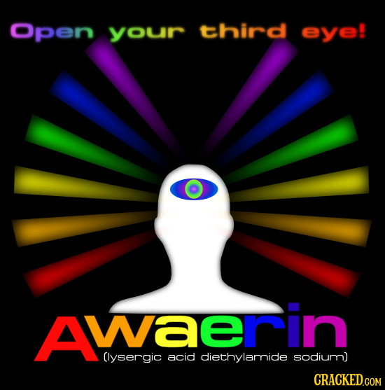 Open your third eye! AWaerin Clysergic acid diethylamide sodium) CRACKED.COM