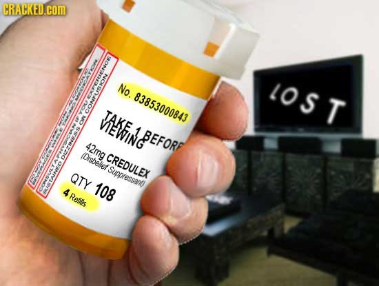 CRACKED.COM No. LOST 83853000843 TAEFIN CONFUS ION o BEFOR: (Disbelier CREDULEX DIZZINES QTY a Suppressant 108 4 BUSTAINE Refills