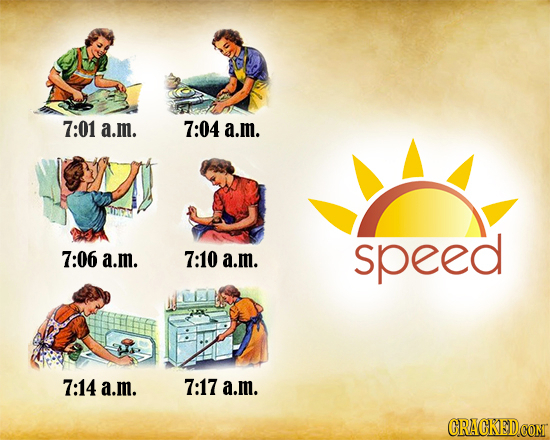 7:01 a.m. 7:04 a.m. speed 7:06 a.m. 7:10 a.m. 7:14 a.mi. 7:17 a.m.