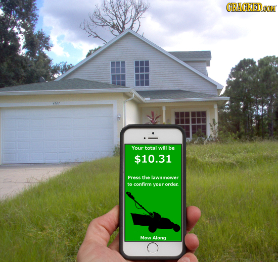 GRAGKEDO 4107 Your total will be $10.31 Press the lawnmower to confirm your order. Mow Along