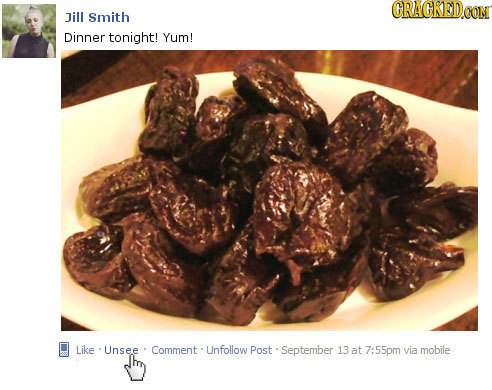 CRACKEDCO Jill Smith Dinner tonight! Yum! Like Unsee Comment Unfollow Post September 13 at 7: 7:55pm via mobile