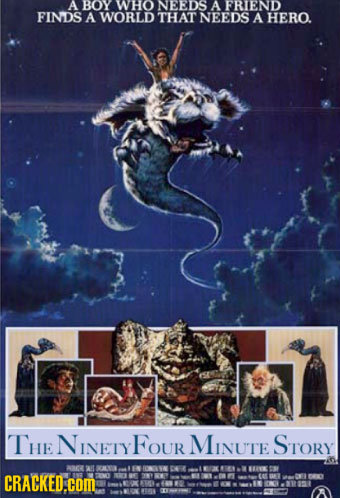 A BOY W:O NEEDS A REN FINDS A WORLD THAT NEEDS A HERO. THE NINETY FOUr MINUTE Srory LN SW CRACKED.com WN