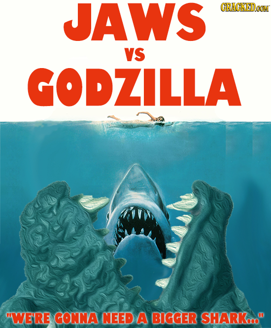 JAWS CRACKEDCON Vs GODZILLA WE'RE GONNA NEED A BIGGER SHARK...