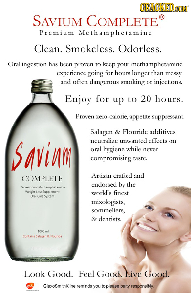 CRACKEDCON SAVIUM COMPLETE Premium nphetamine Clean. Smokeless. Odorless. Oral ingestion has been proven to keep your methamphetaminc experience going