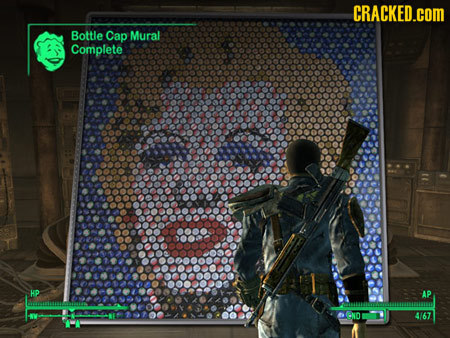 CRACKED.COM Bottle Cap Mural Complete 4/67