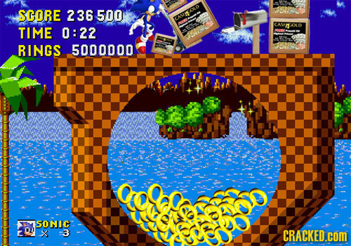 SCORE 236 500 OLD CASI CASOMALD TIME 0:22 RINGS 5000000 Goeg SONIC -3 CRACKED.COM