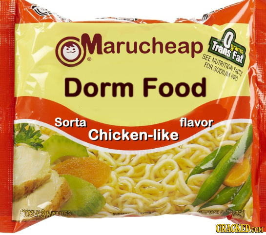 Marucheap 0 Trans prams SEE Fat NUTRITION FOR SODIUMI FACTE Dorm Food Sorta flavor Chicken-like OORS MAUMES VRPIWE /85g CRACKED COM 