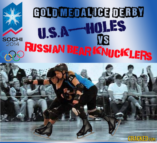 GOLDMEDALICE IAHI DERBY HOLES U.S.A VS SOCHI 2014 RJSSIAN BEARINUCIIERS CRACKED COM 