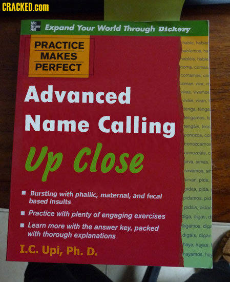 CRACKED.COM Me Expand Your World Through Dickery PRACTICE thable. bler hableron. MAKES hablei huatle PERFECT coma comnamoi Advanced ornan. ivas. VIVAM