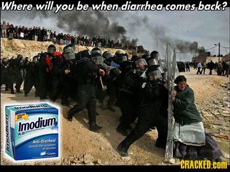 Where will You be when diarrhea comes back? MSSMNSTTT Imodium AD Ant Diargheal Cenuy es THani CRACKED.com. 