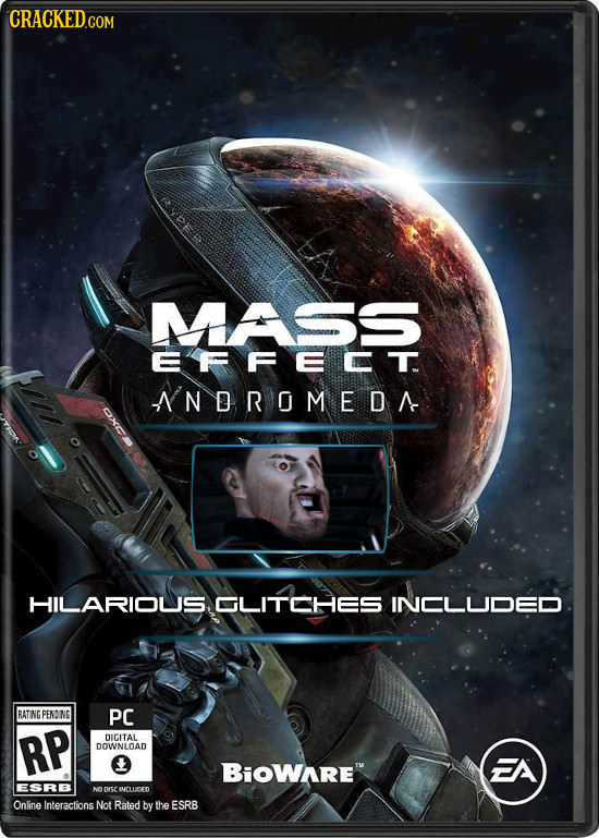 CRACKEDcO MASS EFFECT NDROMEDA HILARIOUS, GLITCHES INCLUOED RATING PENO NG PC RP DICITAL DOWNLOAD BiOWARE ESRB Drsr IMLUICED Online Interactions Not