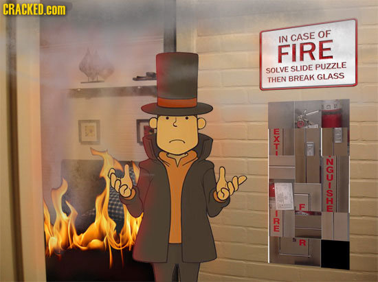 CRACKED.cOM IN CASE OF FIRE SOLVE SLIDE PUZZLE THEN BREAK GLASS S BMW E