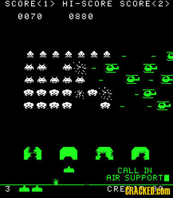 SCORE<1 HI-SCORE SCORE<2 0070 0880 $88888- b N ACNA AA o $388 $98 kia f CALL IN AIR SUPPORTI 3 CRE RECRACKED.CO