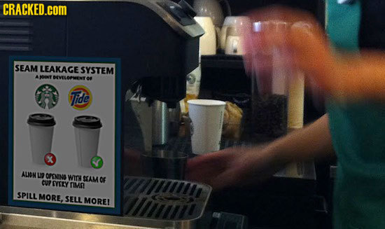 CRACKED.cOM SEAM LEAKAGE SYSTEM A IOONT DEVELOPREENTE 0f Tde ALION Li? OFNN WITH SSAMOF CU? SYIRY TIMO SPILL MORE, SELL MORE 1