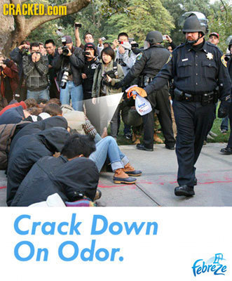 Crack Down On Odor. febreze P