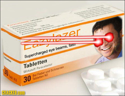 MAS Weontt Lailaazer fasty beams, eye licne Supercharged Tabletten 30 Paracetamot Schmerzee Wirkstoft: und Tod Feber Be/ N2 N2 30 Tobleren CRACKED.COM