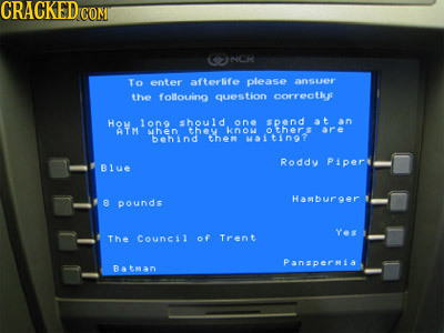 CRACKED CONI NCH NCH To enter fterlfe please ansue the follouing question correotke HOw 1ono chould one #pend aD AM when thew kno others are behind th