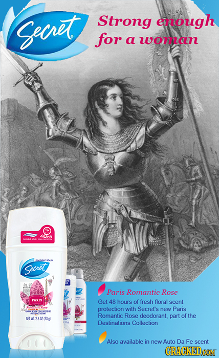 Georet Strong enough for a wornan LBHR Secrit Paris Romantic Rose PARIS Get 48 hours of fresh floral scent protection with Secret's new Paris Romantic