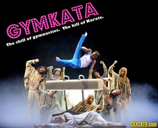 Karate. GYMKATA of kill The of aymnasties skil The CRACKED.cOM