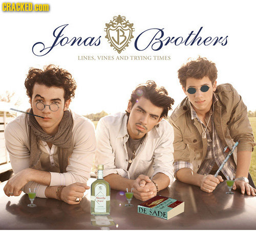 CRACKED COM Jonas Brothers LINES. VINES AND TRYING TIMES Altatle DE SADE 