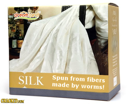 dreamlond Ghet ani virr lr SILK Spun from fibers made by worms! CRACKEDOON 