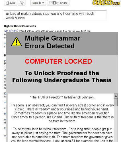 Like Save to Share CRACRED ur bad at makin vidoes stop wasting hour time with such week suace Highest Rated Comments Mr pPaln21Wait ifthey look at the