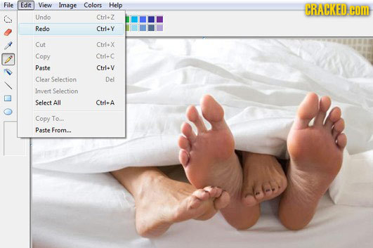 File Edit View Image Colors Help Undo Ctrl+Z Redo Ctrl+Y Cut Ctrl-X Copy Ctri-C Paste Ctrl+V Clear Selection Del Invert Selection Select All Ctrl+A Co