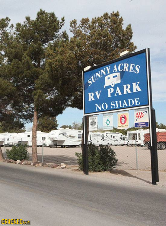 ACRES SUNNYACRES SUNNYA PARK RV NO SHADE AD FMA