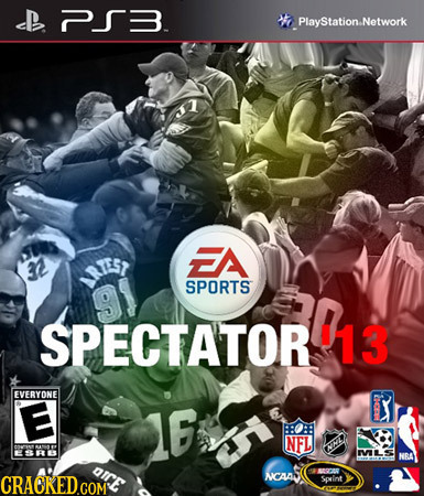 CB - PlayStation.Network FA SPORTS SPECTATOR 13 EVERYONE 9 E 16 NFL NL EES MVI NBA IE 0020 NCACh Sovint 