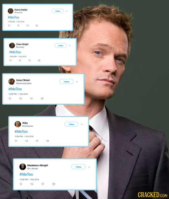 Karinkeilee Eodo #Me Too 200 1002018 n Claire Wrighit fndo oirt #MeToo 1200 102014 a Anna Dlivieri Folow #MeToo 12-0000 1012018 t Abby Folo Cnolbsoeas