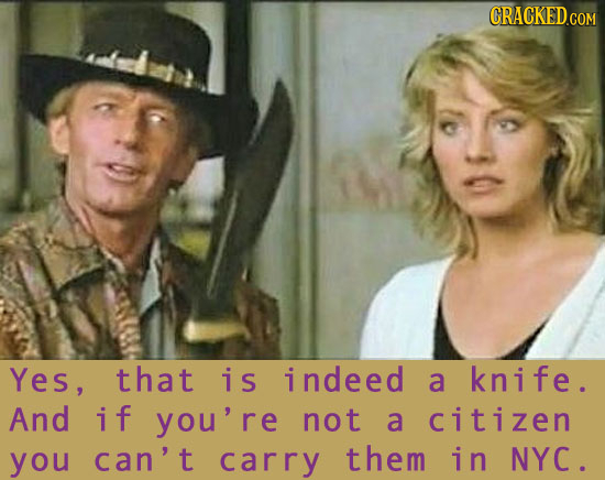 Yes, that iS indeed a knife. And if you're re not a citizen you can't carry them in NYC. 