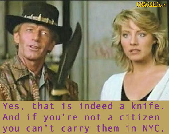 Yes, that iS indeed a knife. And if you're re not a citizen you can't carry them in NYC.