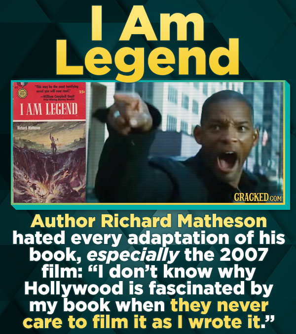 18 Authors Who Deeply Regretted Signing Away The Movie Rights