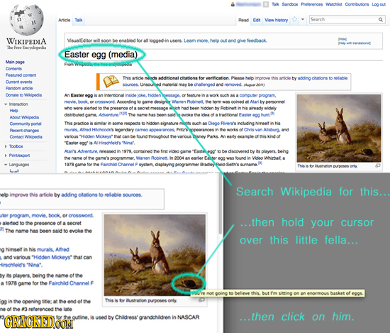 Ta Sandber Pneterences Watonlist Corerbutlions Anicle Tatk Read Ede Veww history Search WIKIPEDIA MsunEditor soon he enabled foe al logged-in users ta
