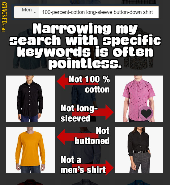 NDOT Men 100-percent-cotton long-sleeve button-down shirt Narrowing my search with Specific keywords is OFten pointless. Not 100 % cotton Not long- sl