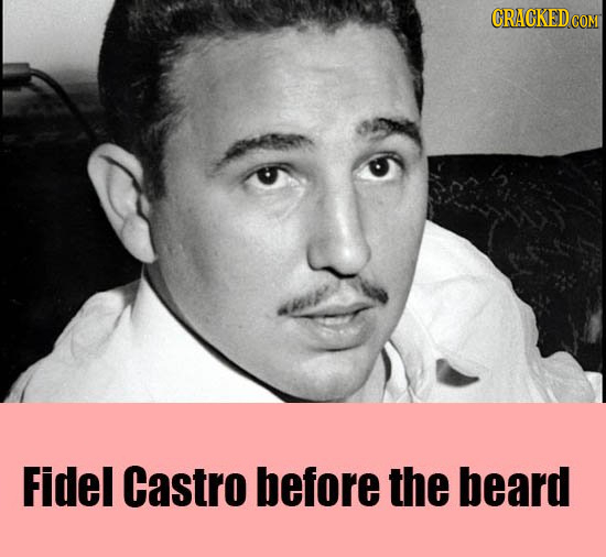 Fidel Castro before the beard 