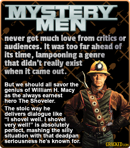 MTEY MEN never got much love from critics or audiences. It was too far ahead of its time, lampooning a genre that didn't really exist when it came out