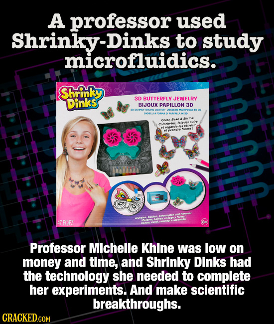 A professor used Shrinky-Dinks to study microfluidics. Shrinky Dinks 3D BUTTERFLY JEWELRY BIJOUX PAPILLON 3D BAOLus FOEMA aLA color Rake A SArindt fes